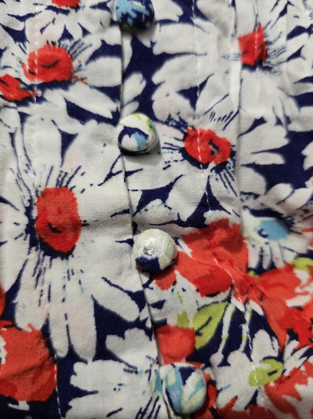 6 of 52 Conversations by Anthropologie Womens Floral Print Blouse Blue - Picture 6 of 7